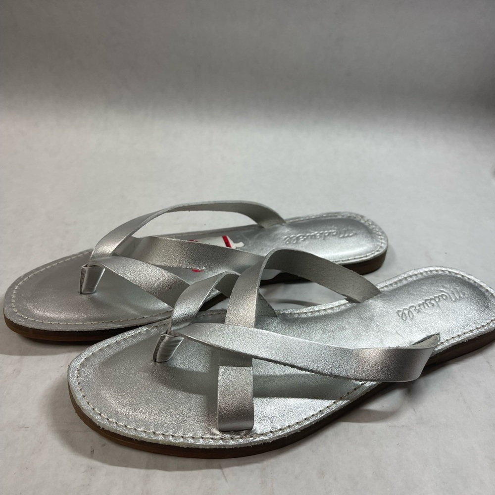 Sandals, Madewell silver